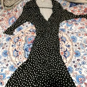 Plus Size Polka-Dot Dress